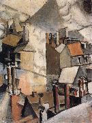 Fernard Leger Housetop-s smoke oil on canvas